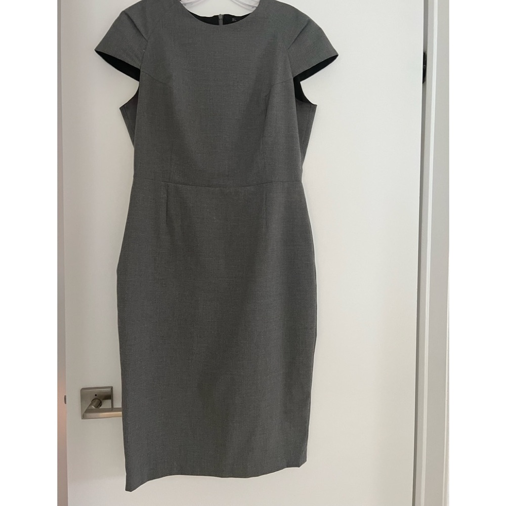 Zara grey cap sleeve dress